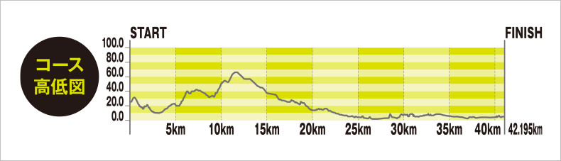 コース高低図
